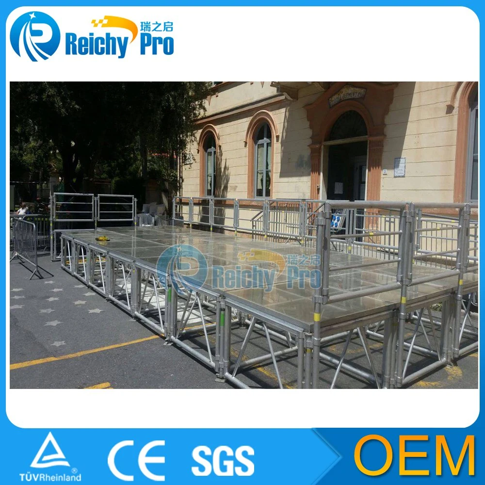 Acrylic Board Glass Platform Stage Aluminum Legs Stand