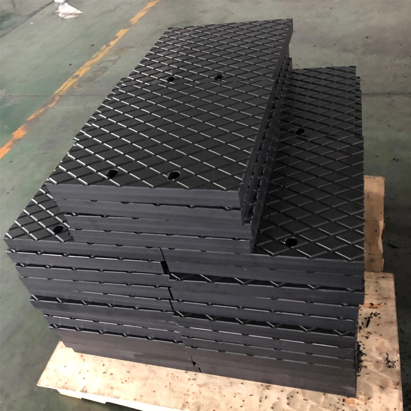 High Hardness Black Plastic HDPE Mobile Anti Slip UHMWPE Crane Outrigger Stabilizer Plates Direct Sale Pads Factory