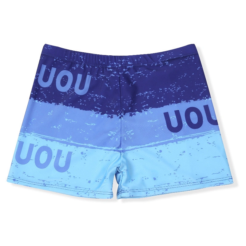 Fashion Digital Printing Boxer Shorts Men's Loose Polyester Swimwear