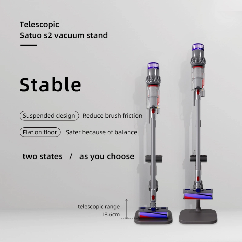 Vacío telescópico estante de almacenamiento inalámbrico de aleación de aluminio para rack de soporte de Dyson V7/V8/SV10 /V11/SV12/V15