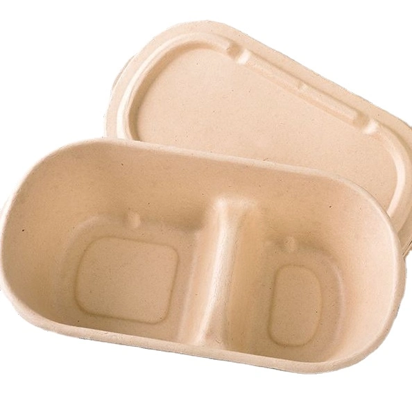 Biodegradable Disposable Bagasse Takeaway Food Packaging Box Lunch Box