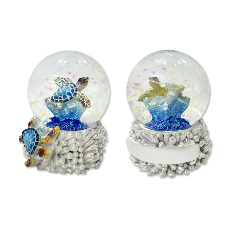 Wholesale/Supplier Seaside Resin Beach Souvenir Maldives Tropical Fish Snow Globes