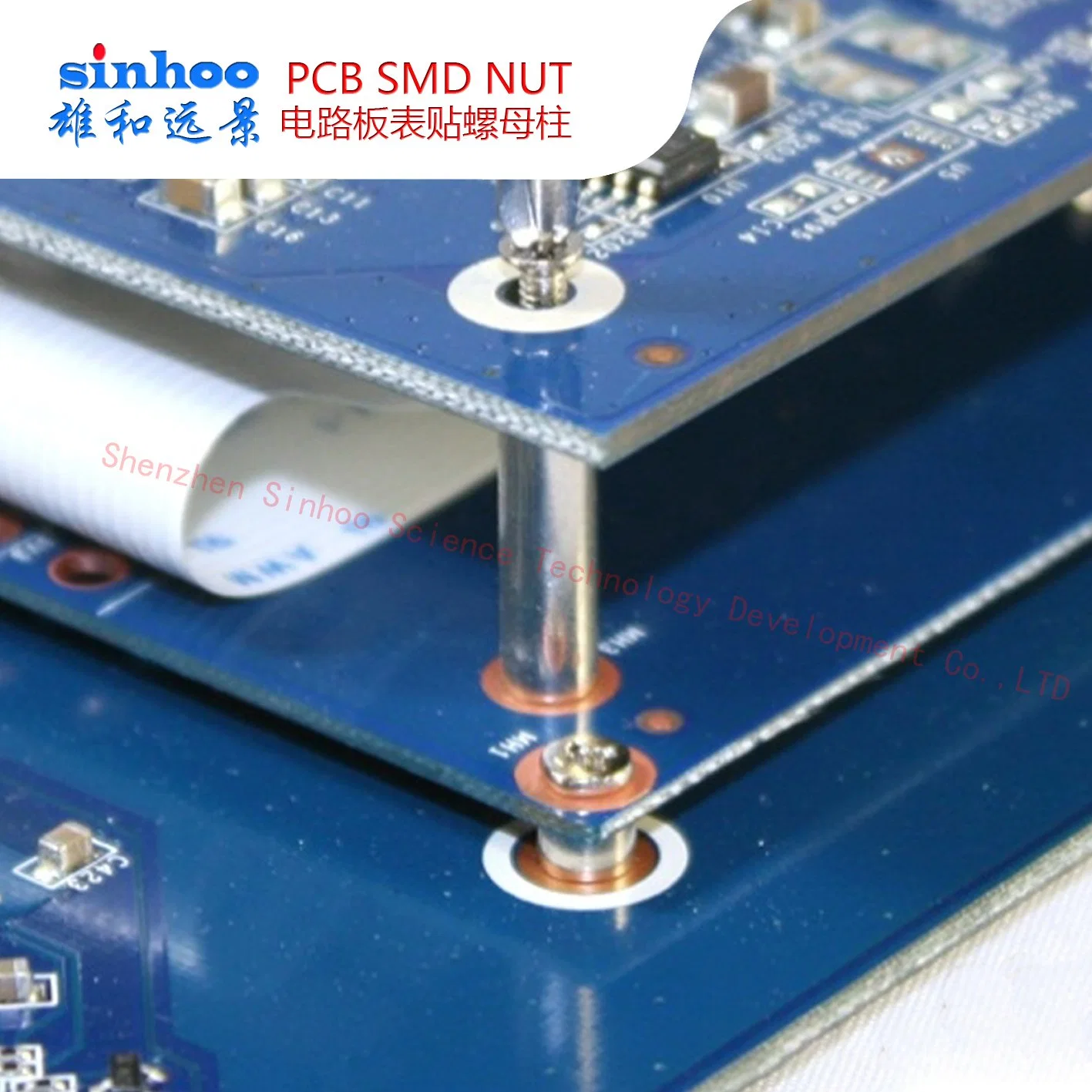 Smtso-M3-8et, SMD Nut, Surface Mount Fasteners SMT Standoff, SMT Spacer, Reel Package, Stock, Steel,