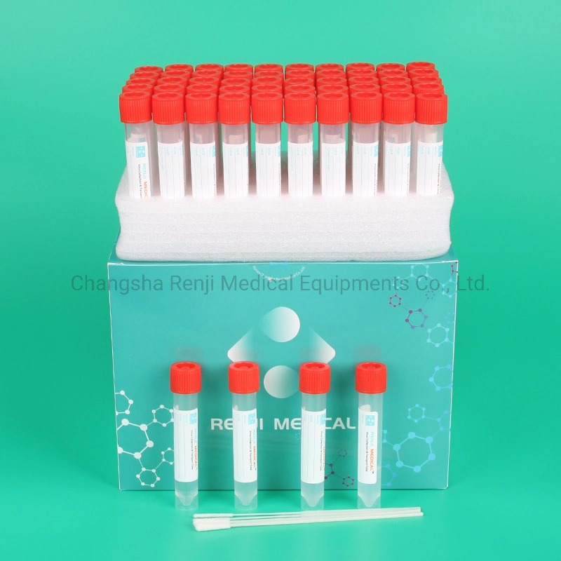 Detección médica desechable producto virus recogida de muestras VTM Samplers Test Tubo