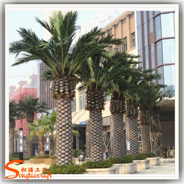 Outdoor Decoration Artificial Fake Plastic Date Palm Tree