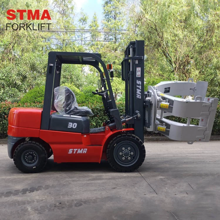 Stma High quality/High cost performance  Forklift Attachments Paper Roll Clamps Used for Conduit Piping or Paper Roll