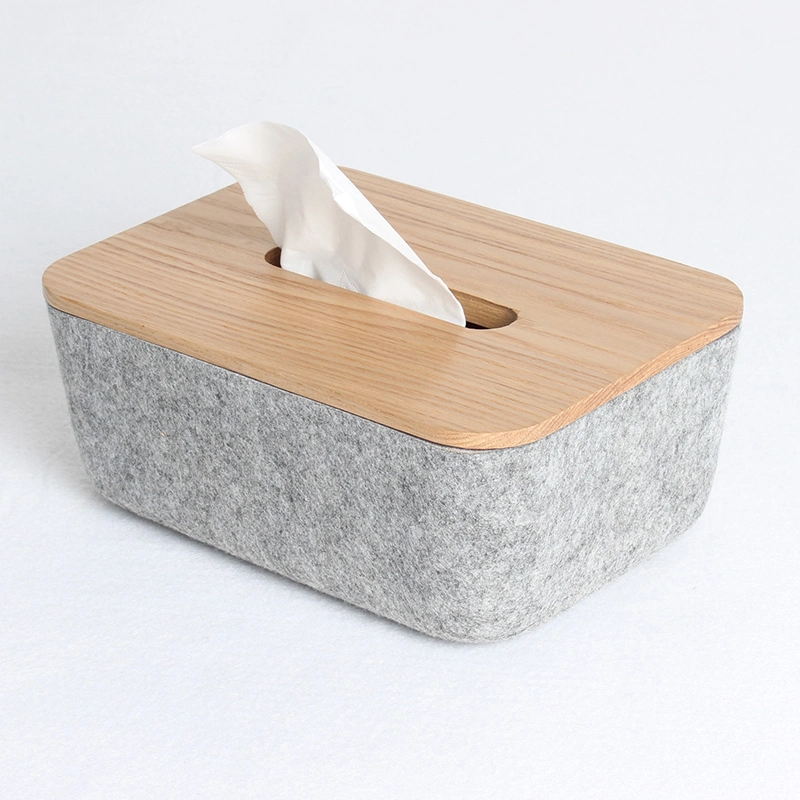 Kitchen, Restaurant Multi-Colored Modern Tissue Boxes with Wooden Cover