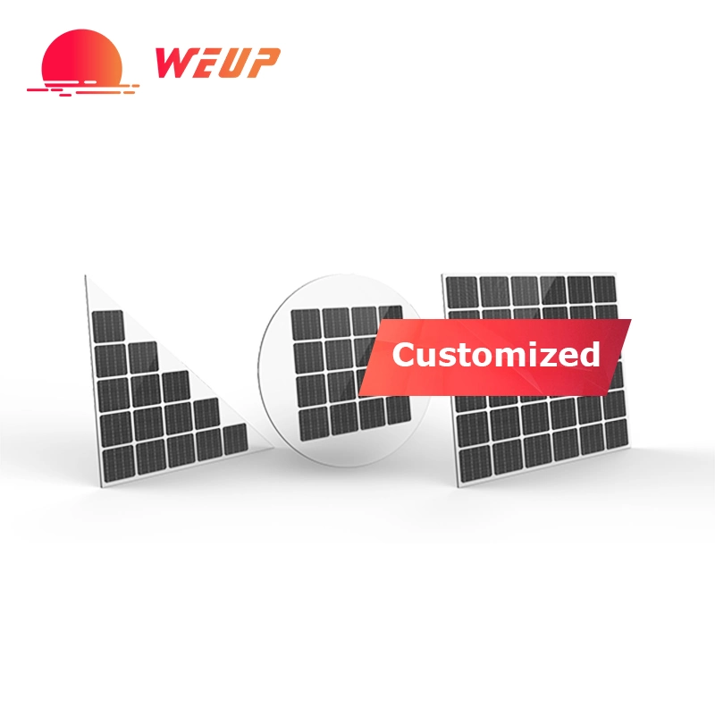 Weup transparente personalizado de alta eficiencia 360W 370W 380W edificio integrado PV vidrio de panel solar