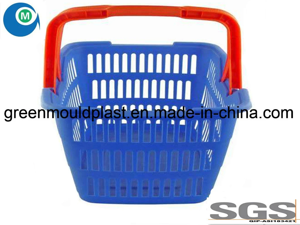 China OEM Large New Design Plastic Injection Shopping Basket Mould Manufacturer