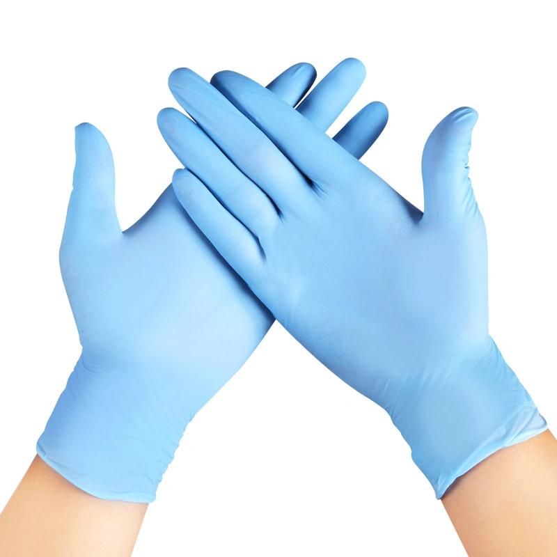 Survival Emergency Products 1004 Disposable Blue Color Stock Nitrile Gloves