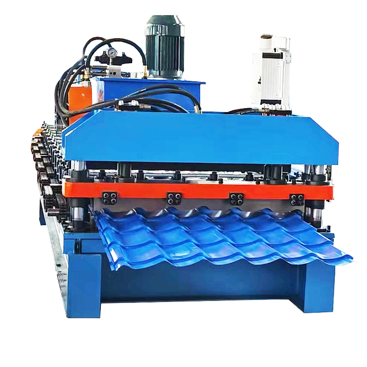 Automatic Colour Steel Step Formed Making Machine Glazed Tile Roofing Former Machine