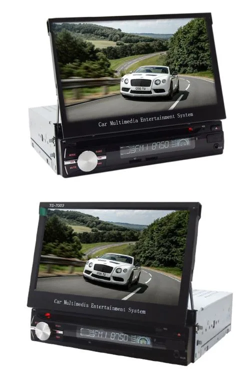 De 7 pulgadas de pantalla escamoteable coche reproductor de DVD con Bluetooth