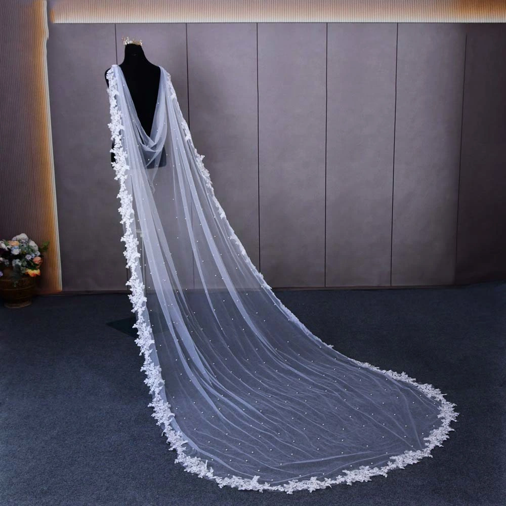 Hsh311 Pearl Tail Lace Lace Shawl Nail Bead Wedding Accessory