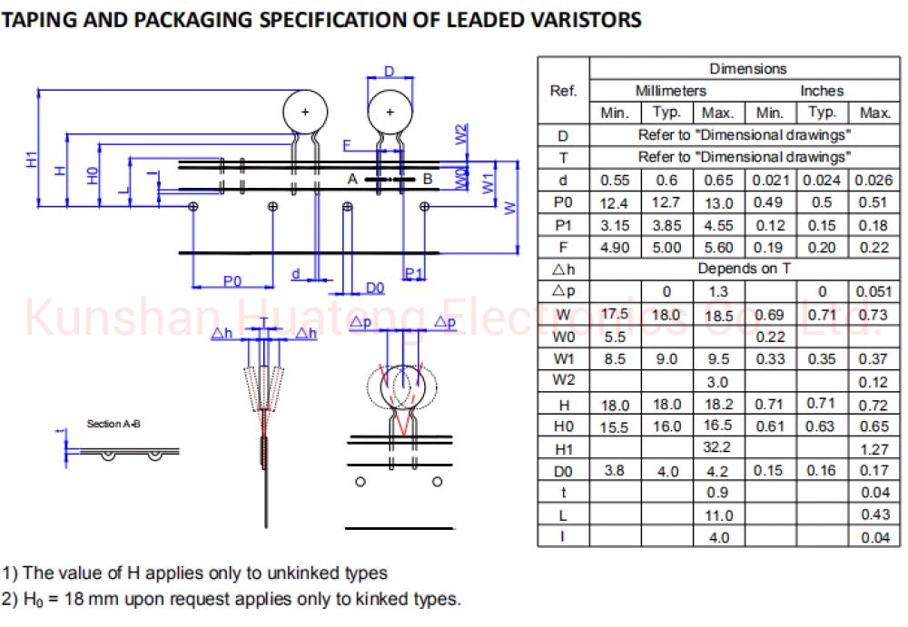 05D330K electronic components semiconductor Varistors