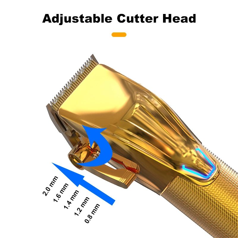 Koofex Einstellbare Geschwindigkeit New Design schnurlose Haarschneider für Männer Null-Gap