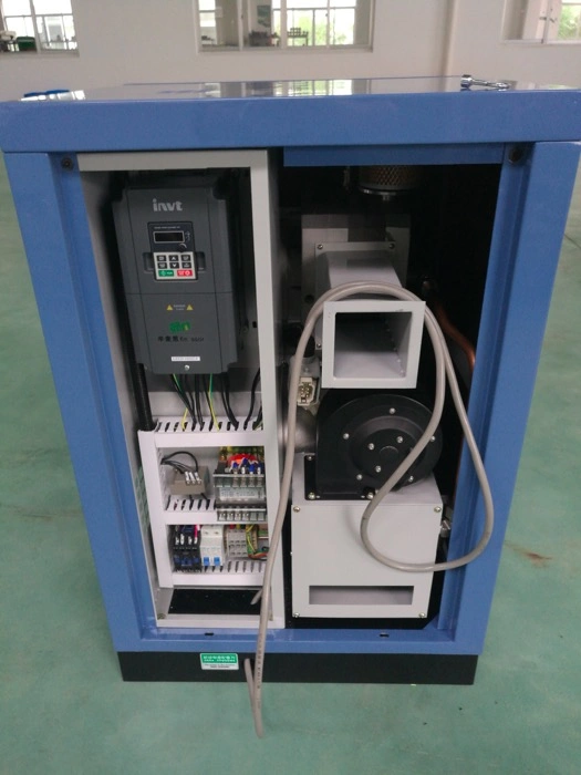 Mini 2.2 Kw 3 HP 8 Bar 10 Bar 12 Bar Direct Drive Pm VSD Oilless Scroll Type Air Compressor with Intelligent PLC Controller