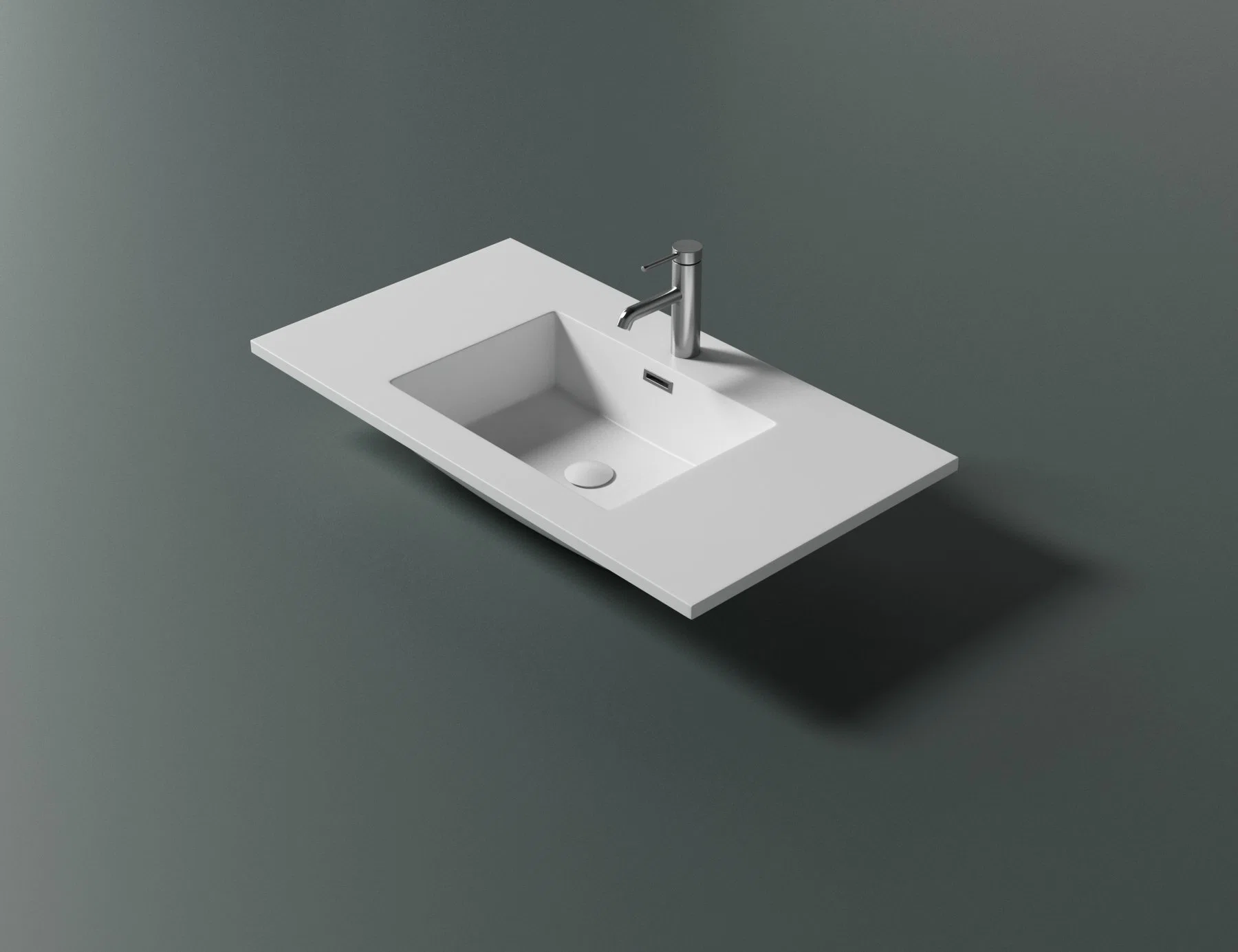 Top 10 Brands Matte Color Glossy White Patented Wall Mounted Artificial Stone Wash Basin