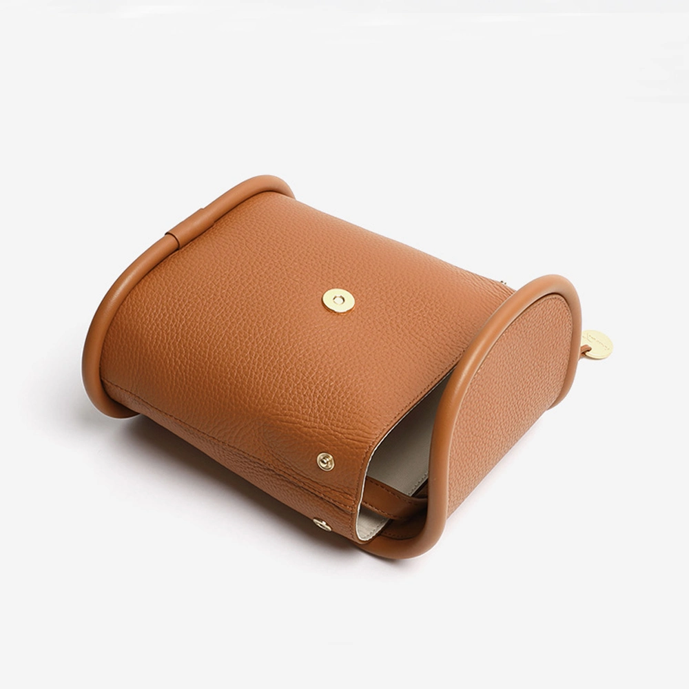 Women New Fashion Soft Pebble Leather Daily Crossbody Bag