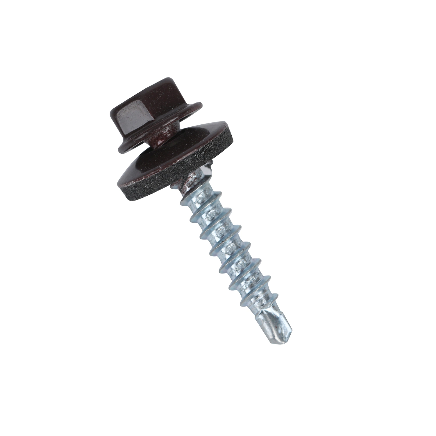 Hex Washer Head Self-Drilling Screw, Type Bsd, Ral Painted, Roofing Screw