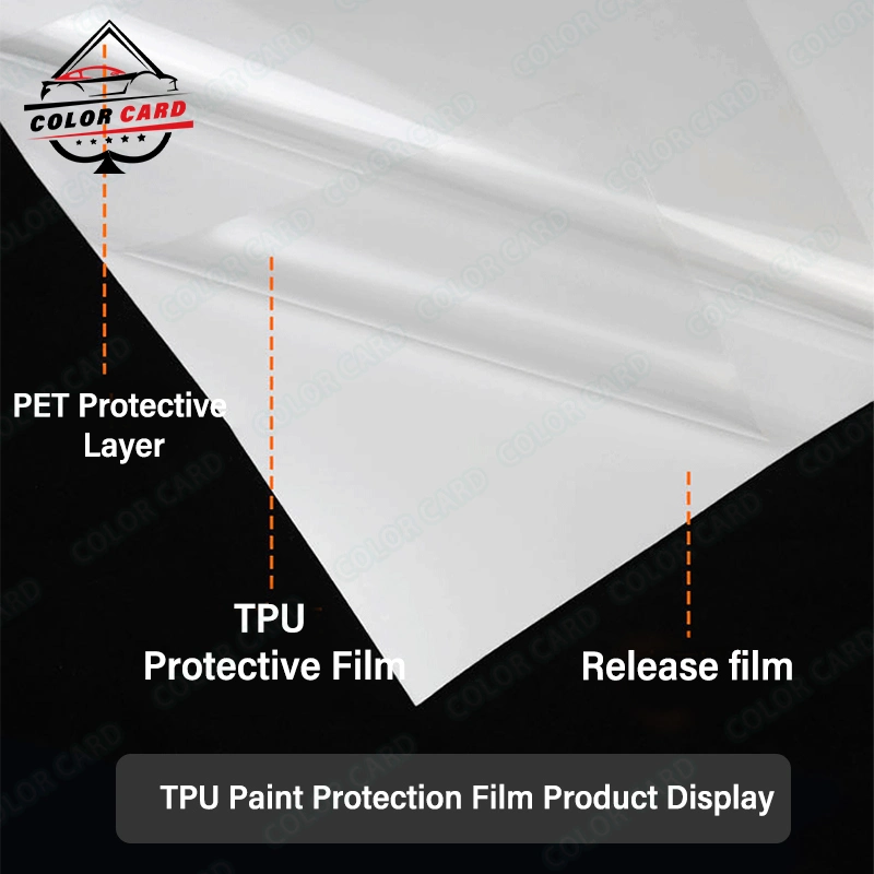 Colorcard mejor TPU PPF transparente de la película de protección de la pintura coche Envolver