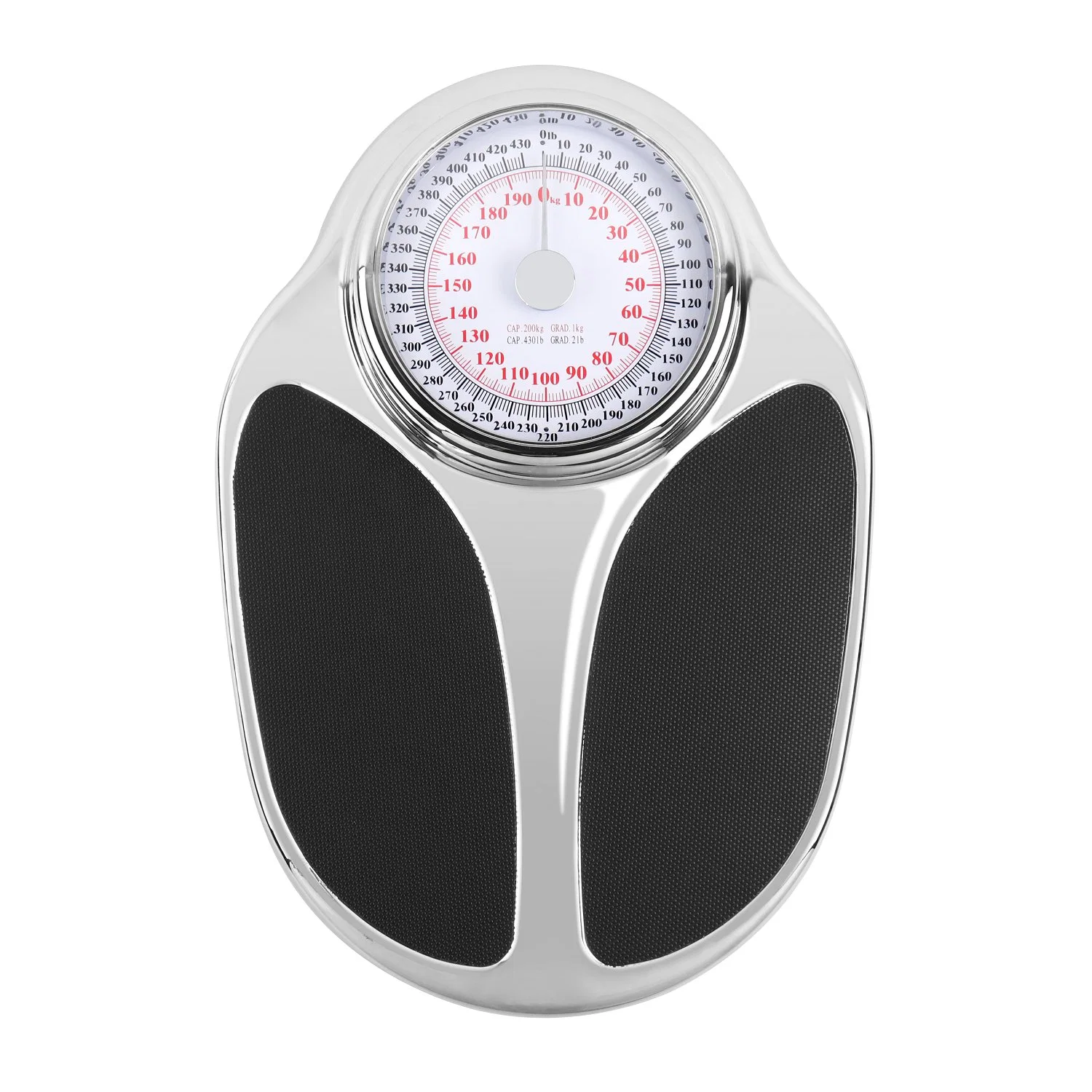 Chrome Plated Metal Housing Mechanical Body Scale