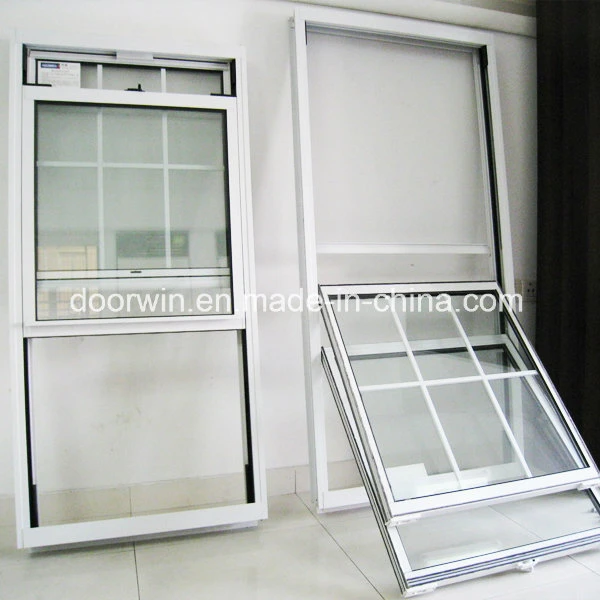 Ultra-Large Type Single Hung Thermal Break Aluminum Window Export to USA/America, American Window Grille Design