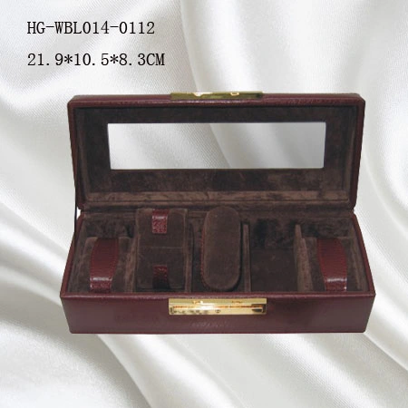 Wholesale/Supplier Luxury High quality/High cost performance  Square Watch Box for 3 Slots