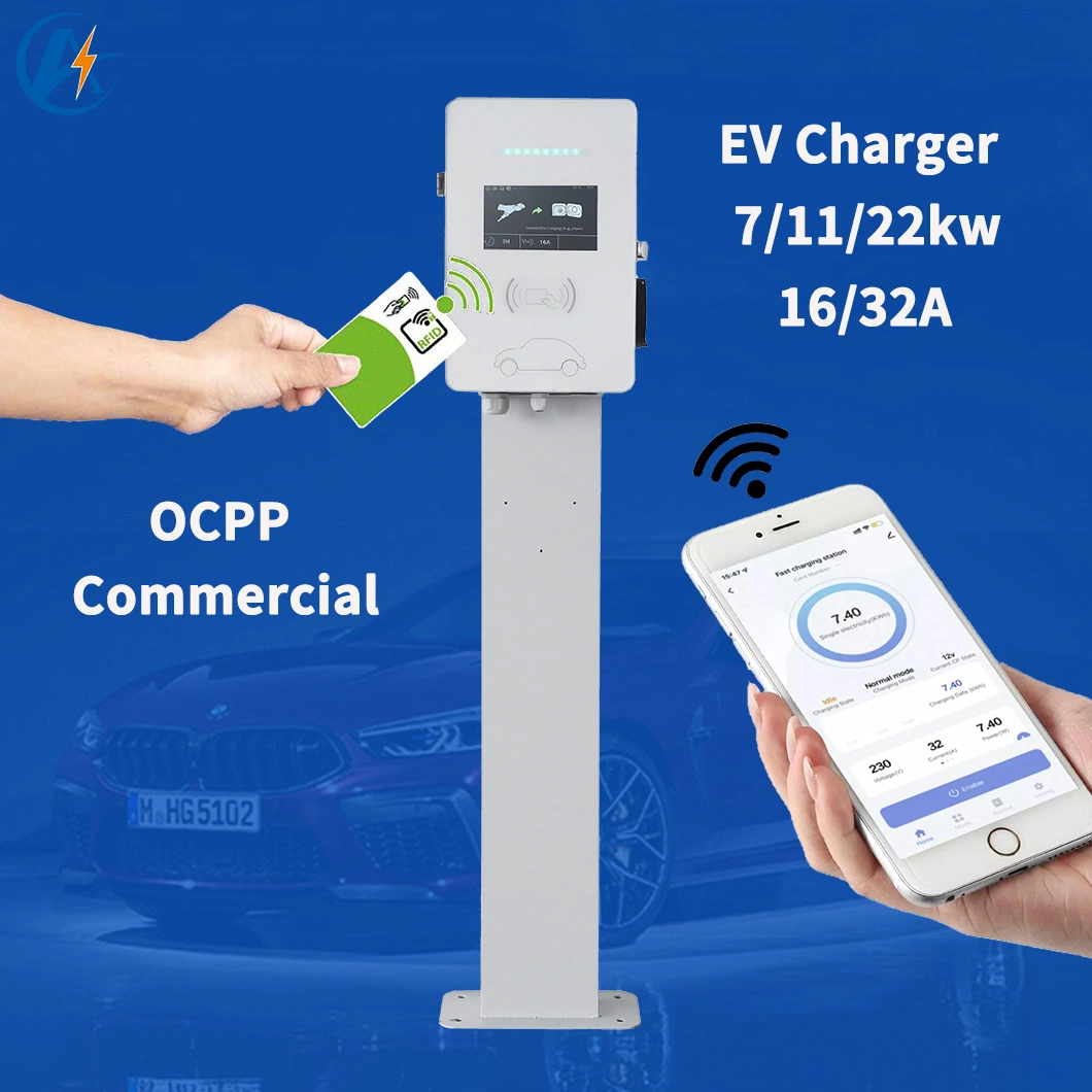 2023 أوكازيون ساخن 7/11/22kw بطارية سيارة كهربائية قابلة للضبط شاحن شاحن ناقل محطة الشحن الكهربائية (EV)