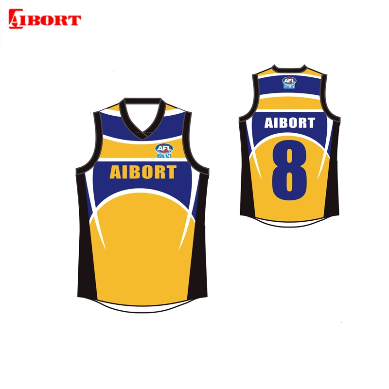 Aibort Wholesale/Supplier Custom Afl Jerseys with Sublimation Printed Afl Football Afl Jersey Design Your Team Sublimation Afl Jersey