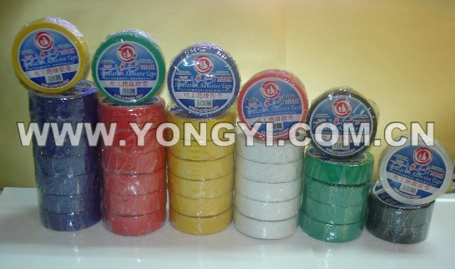 Electrical Adhesive Tape Colored PVC Tape Insulating Tape for Cables and Wires