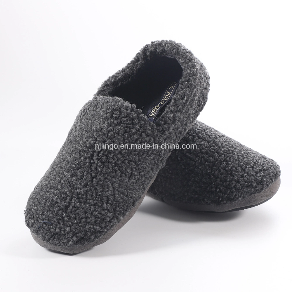 Women Warm and Non-Slip Thickening Leisure Indoor Winter Plush Slide Slippers Home Cozy Shoes
