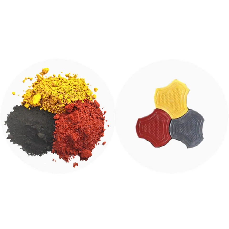 Inorganic Pigment Powder Iron Oxide Red/Black/Yellow for Construction Transparent Dispersions Pigment for Concrete and Cement Industrial Grade