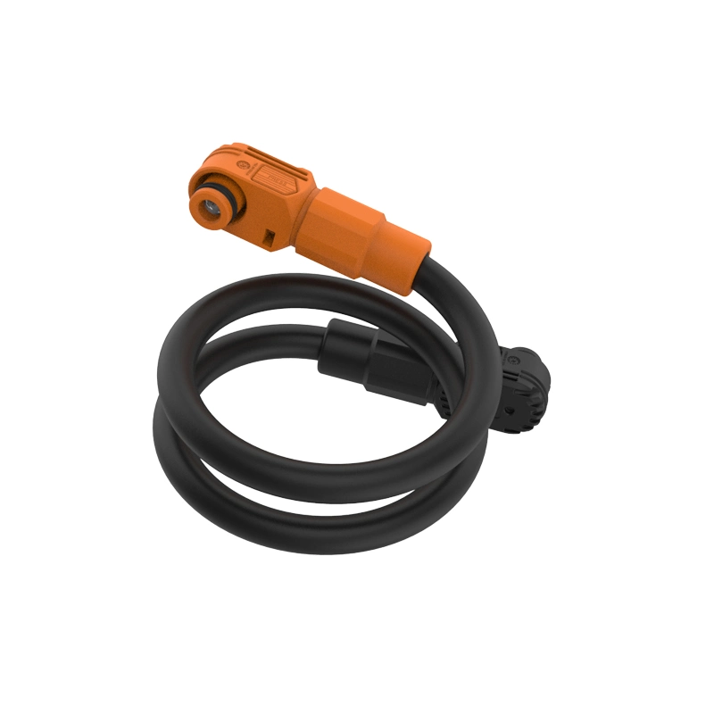 1500 V de almacenamiento de energía el conector cable con enchufe negro naranja en ángulo recto 300Pin 1 Cable de batería