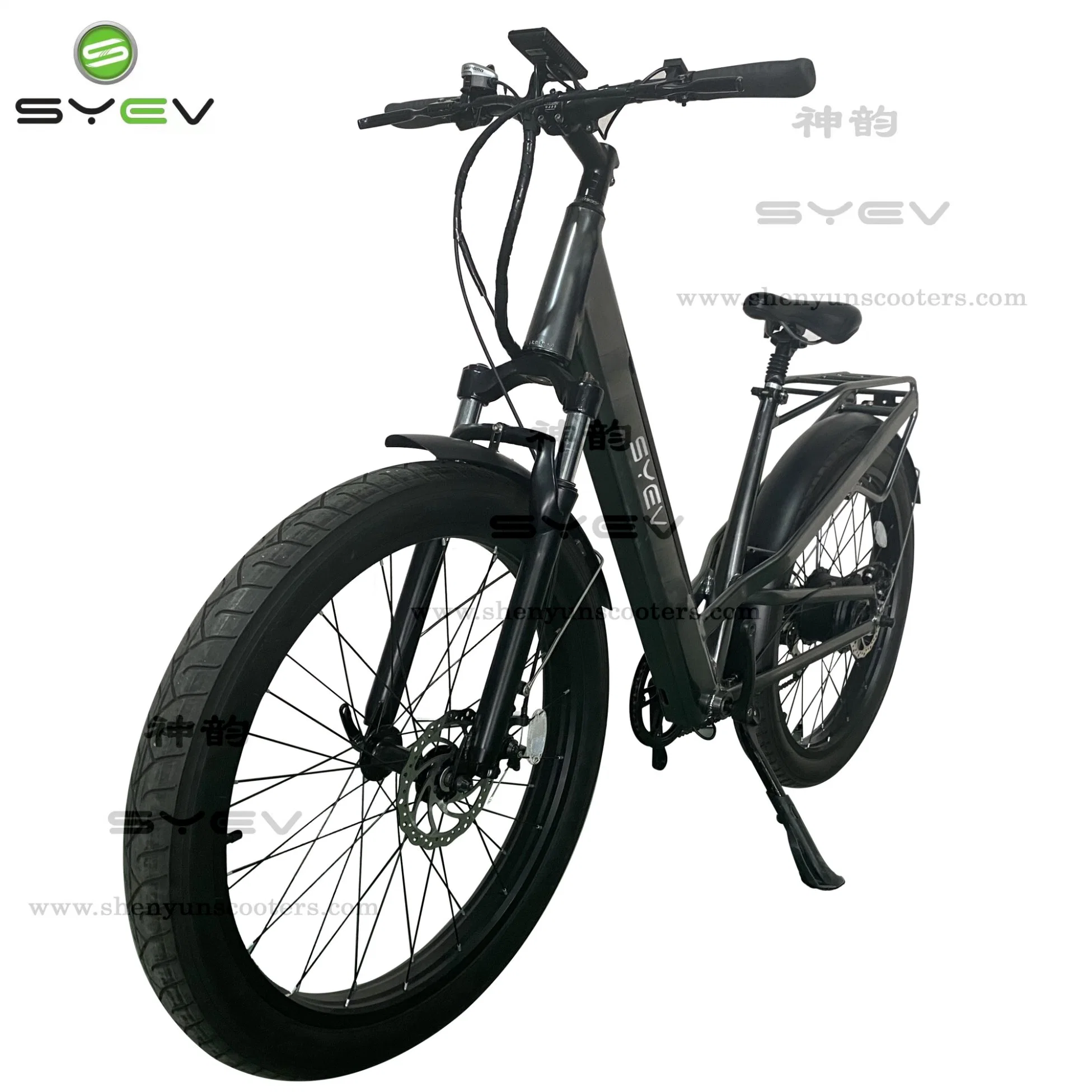 China Shenyun Factory Top Sale Liga de alumínio de alta velocidade de 26" FAT Tire Mountain Electric Bike para a Juventude