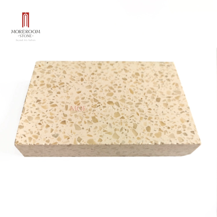 Beige Glass Mosaic Beige Terrazzo Stone