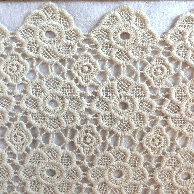 تخفيضات ساخنة تصاميم جديدة قطن نسيج نسيج عرس ثوب Lace التطريز قماش الجارمنت المطرز