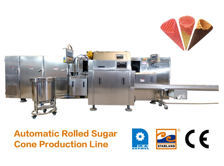 Stainless Steel Roller Sugar Cone Production Line with Touch Screen Panel Xt-28