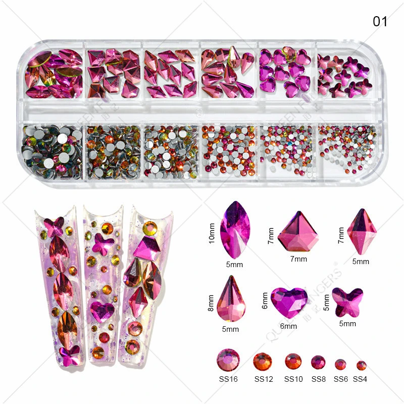 Nail Diamond Magic Alien Flat Nail Diamond Glas Diamant Schmuck