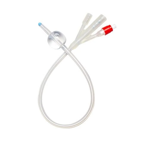 All Silicone Urinary Foley Catheter 2 Way for Single Use Standard Balloon Urethral Suprapubic Use