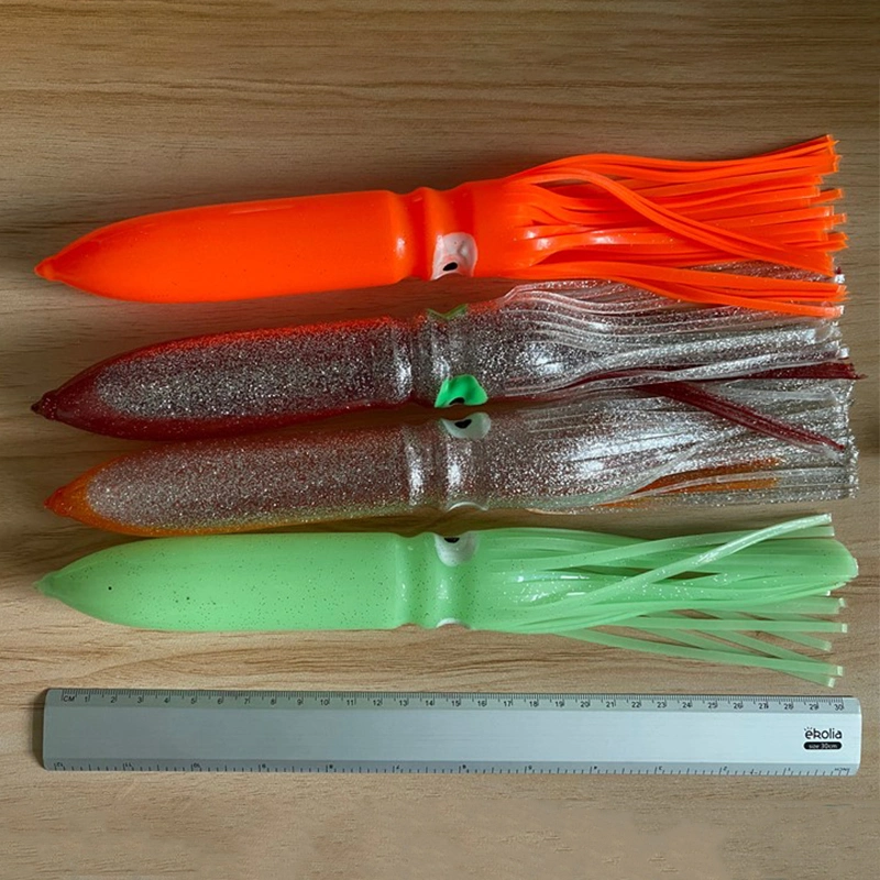 Mehrere Farben 30cm Trolling Lure Soft Kunststoff Octopus Rock Köder