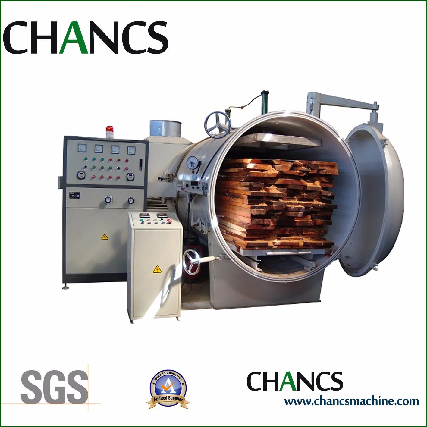 Vacuum Timber Drying Machine 10 Cbm Capacity with Advanced High Frequency Technology