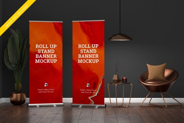 Wholesale/Supplier Customized Advertising Stand up Banner Retractable Roll up Banner Stand Roller Banner Aluminium Profile Exhibition Stand