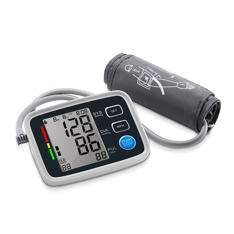 Fabrik Preis Home Sphygmomanometer Digital Großbildschirm Bp Monitor Medical Elektronischer Automatischer Oberarm-Blutdruckmonitor