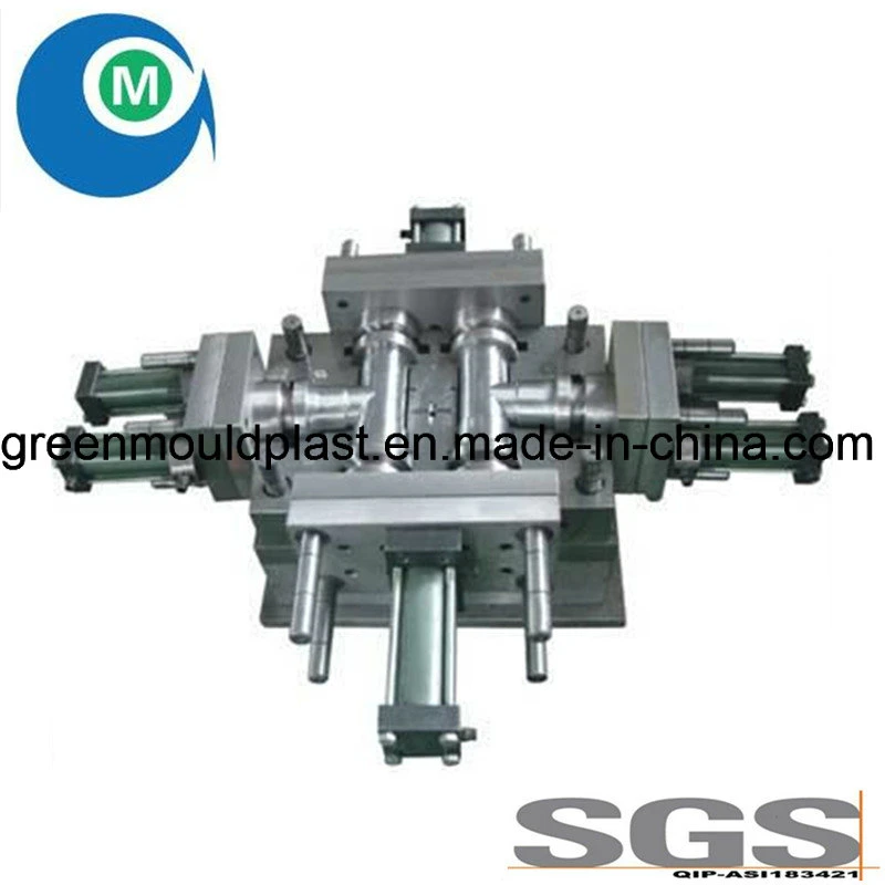 Customized Industrial Parts Plastic Cross Pipe Fitting Parts Plastic Injection Mould