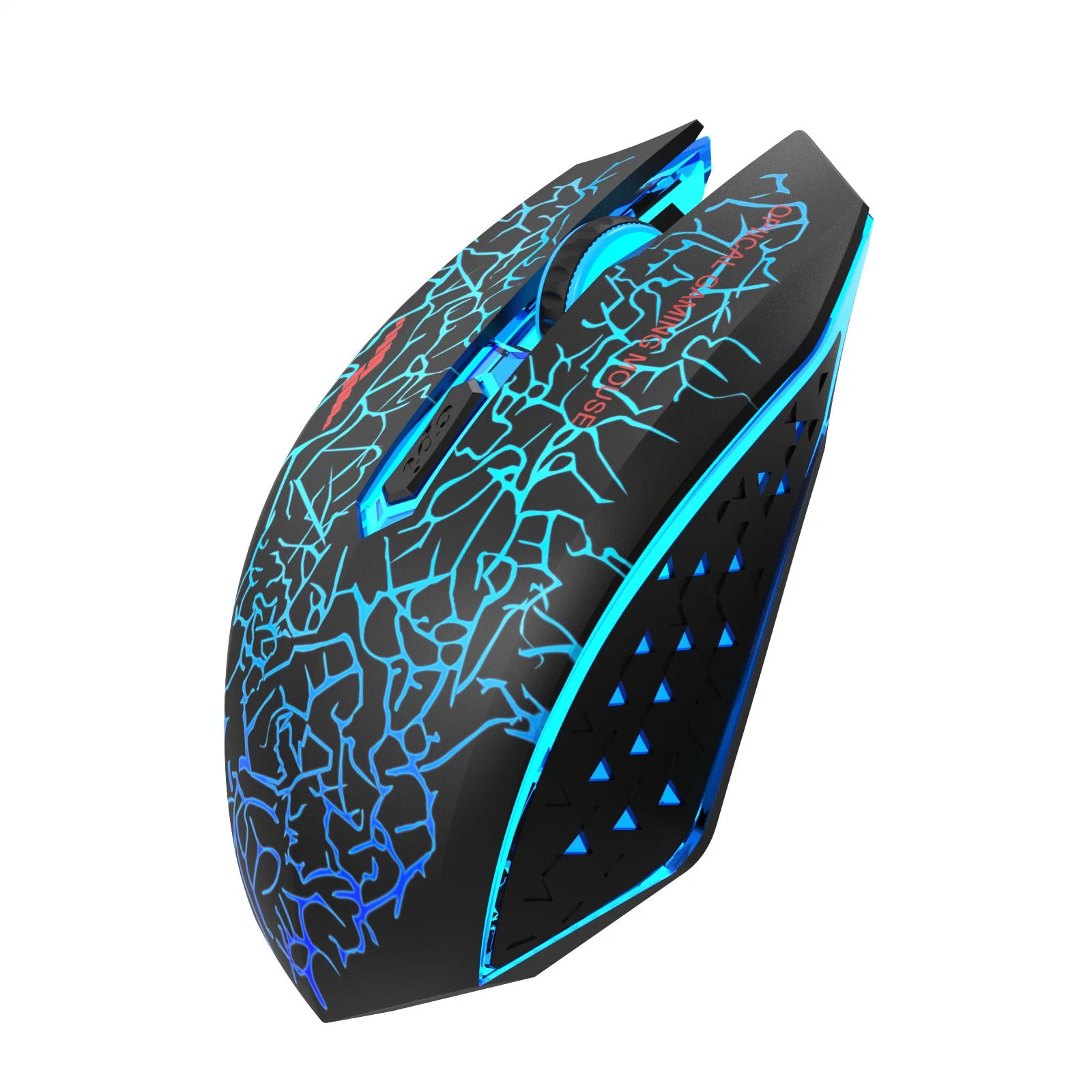 New 2.4G Wireless Mouse Notebook Silent RGB Colorful Dazzling Light 6 Keys Mouse