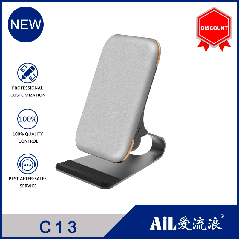 Aluminum Alloy Mobile Phone Holder Qi Wireless Charger Fast Charging Pad