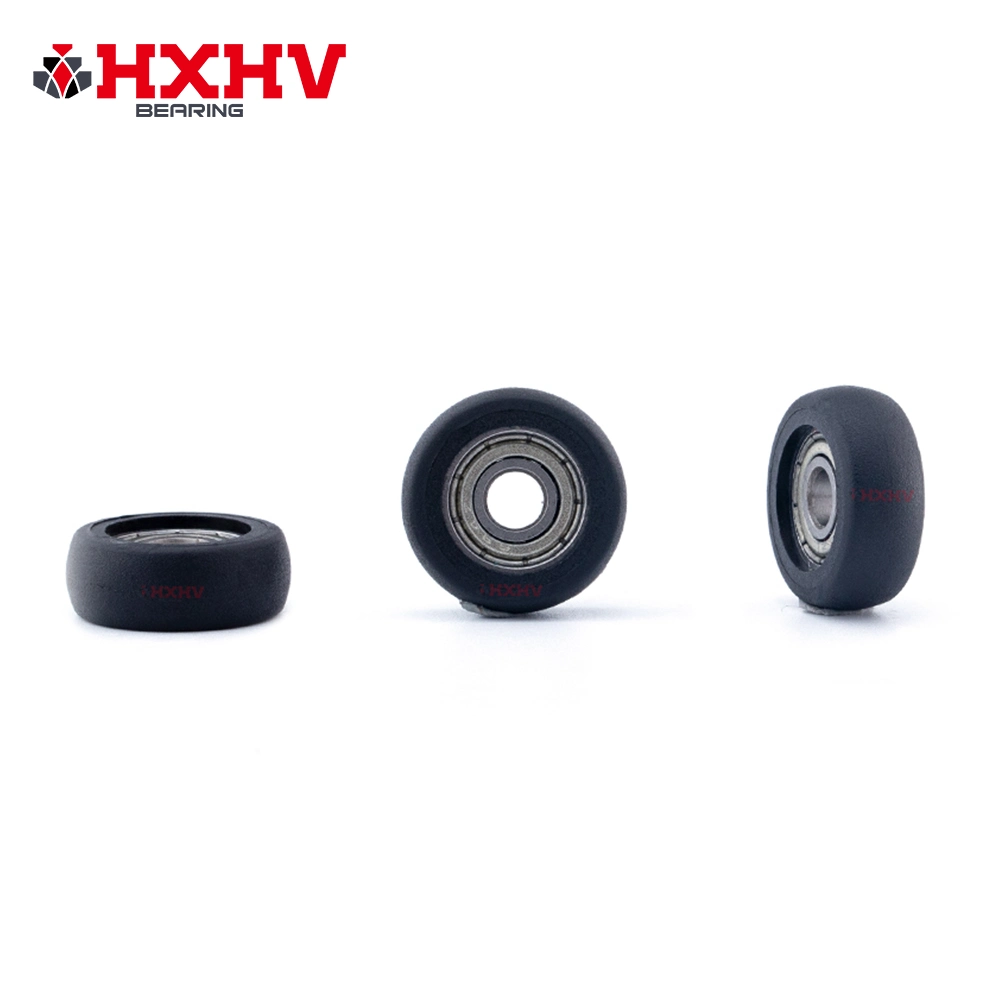 hxhv black round roller wheels for roller skates with rubber wheels