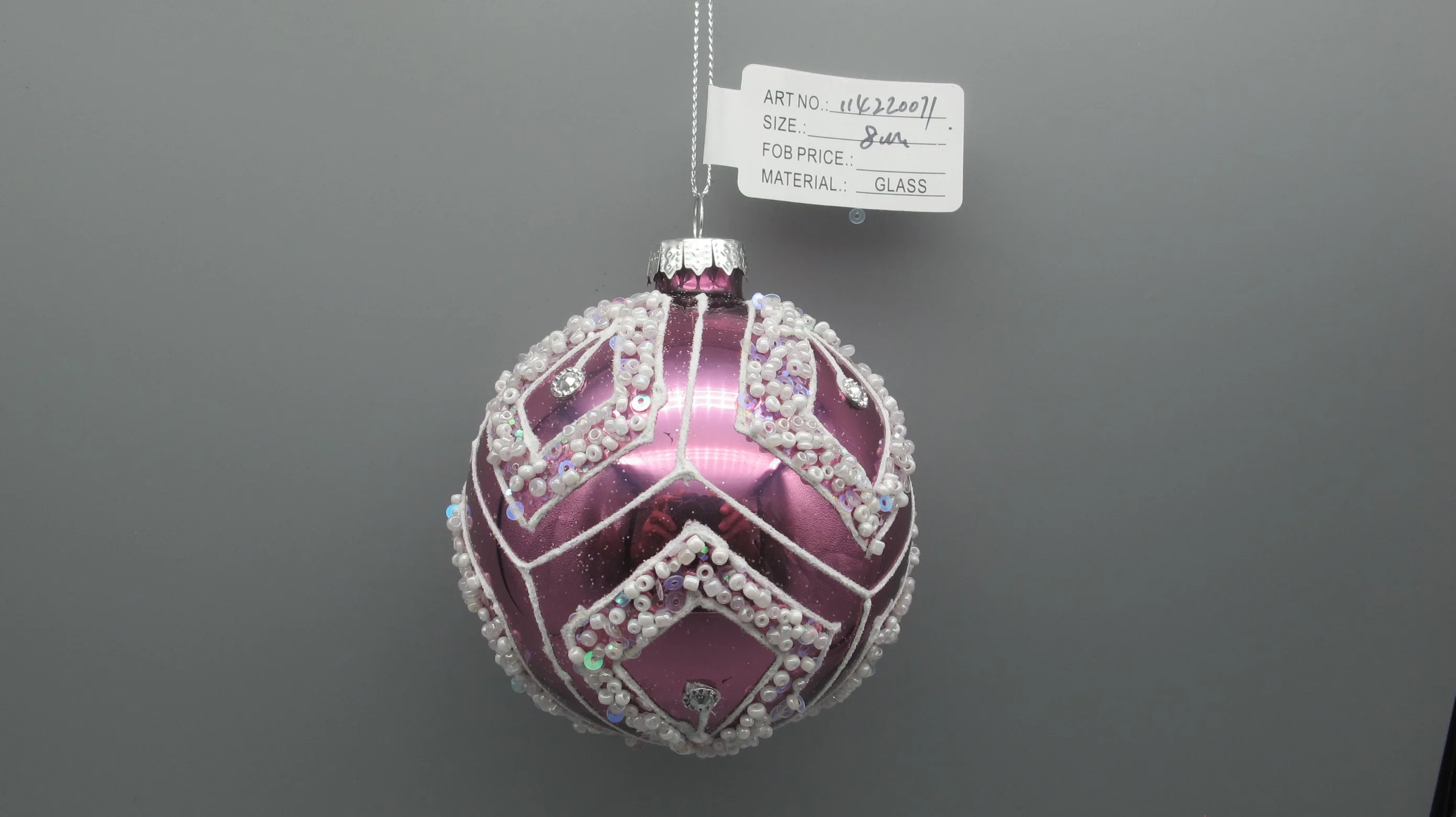 2023 boules de verre de Botique pour la décoration de Noël