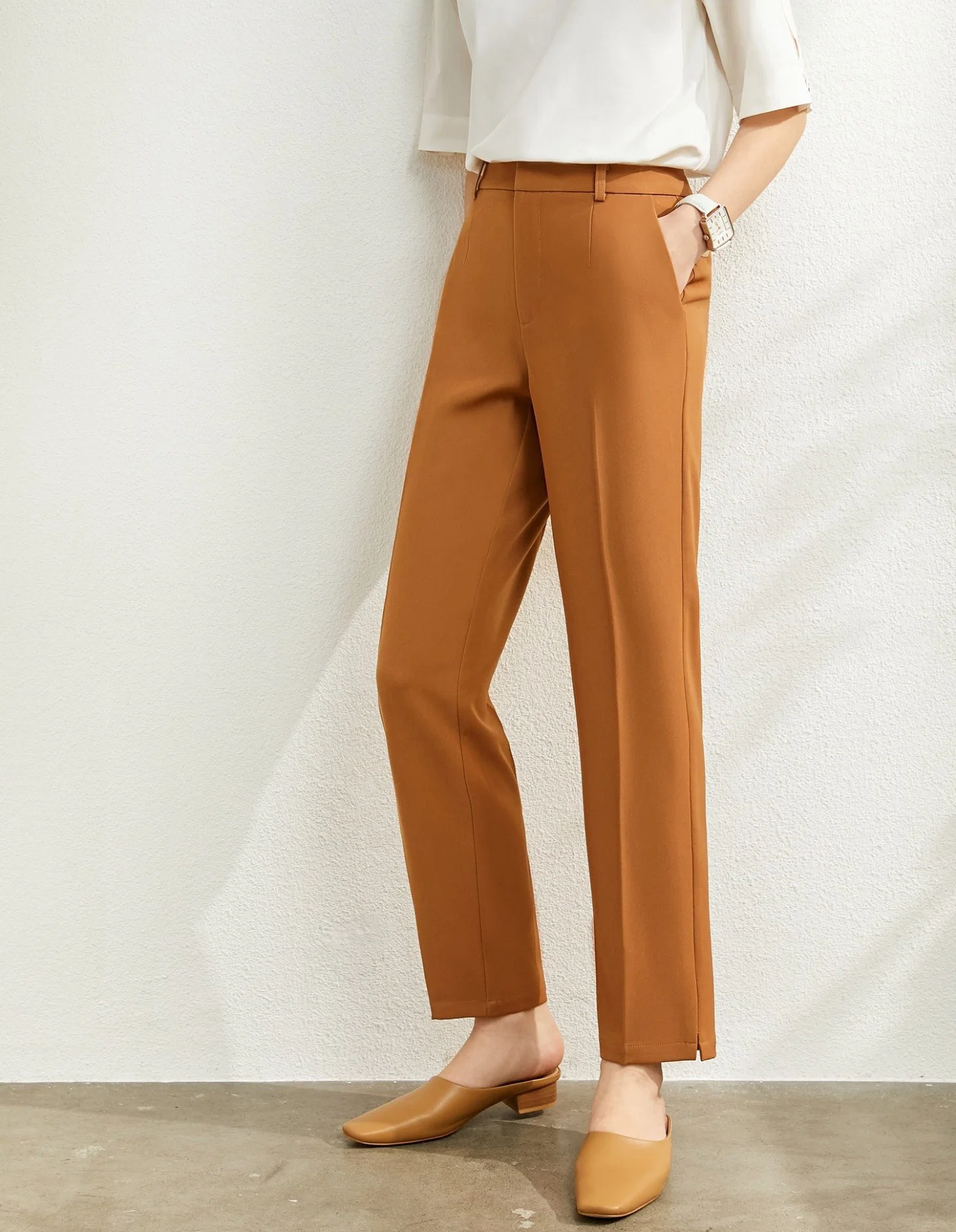 New Style Women&prime; S Pant Office Casual Skinny Solid Trouser