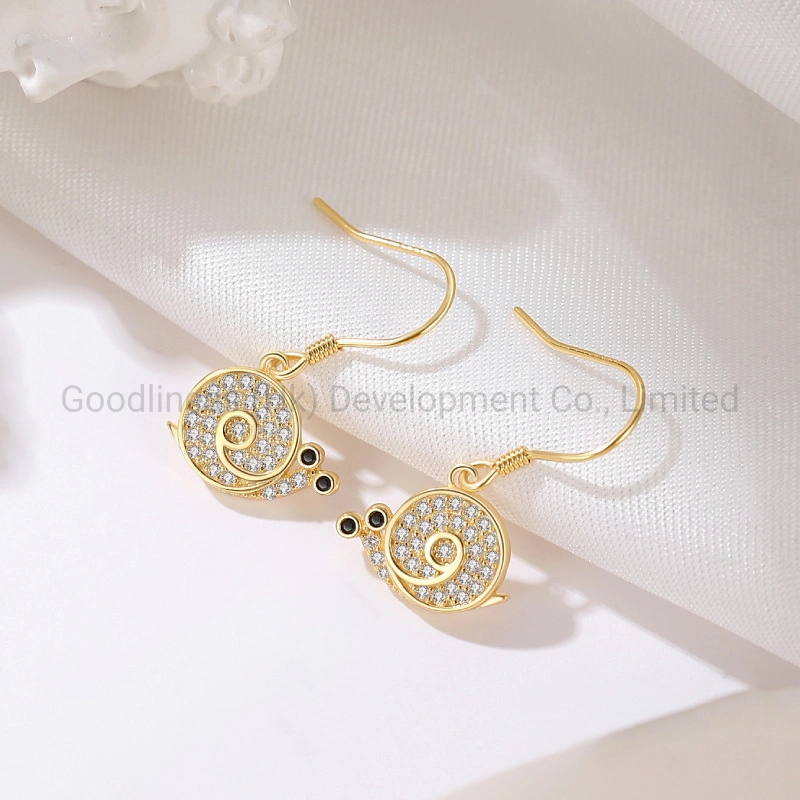 S925 Sterling Silver Lovely Snail Fashion Korean Earrings